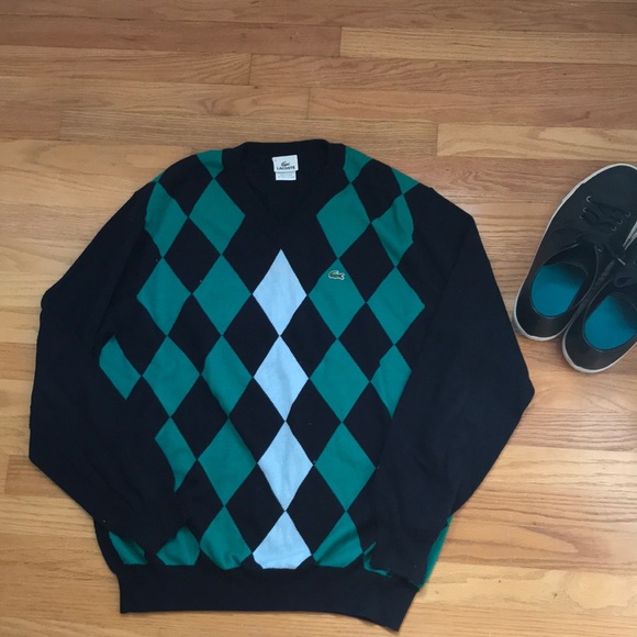 Lacoste Other - Lacoste V-neck argyle sweater Lacoste Other - Lacoste V-neck argyle sweater